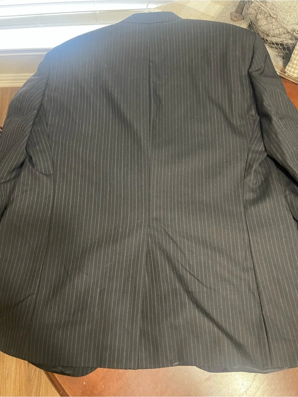 Lauren Ralph Lauren black athletic fit NWT Pinstripe 100% Wool Suit Jacket